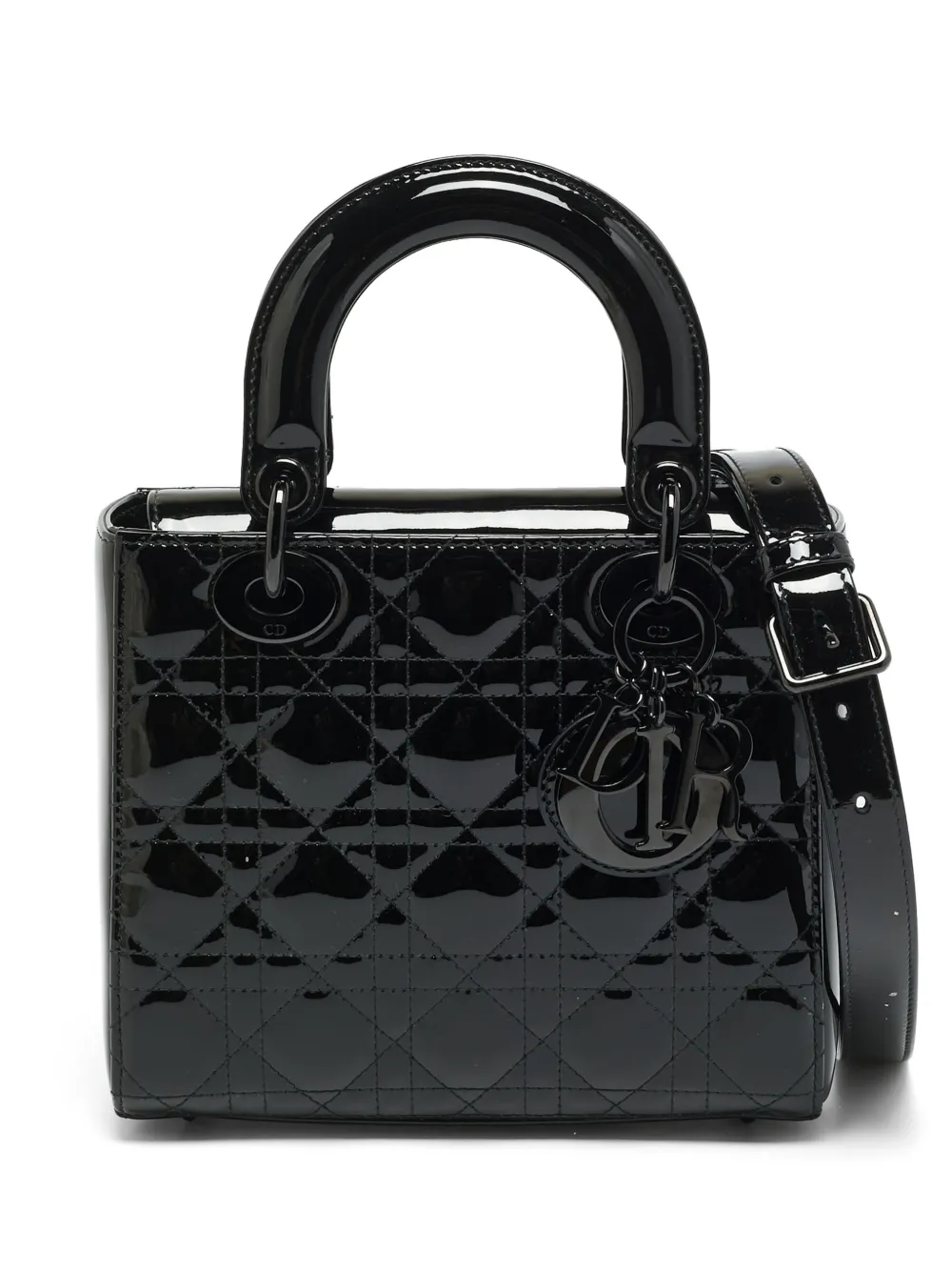 Christian Dior Pre-Owned small Lady Dior Cannage tote bag - Schwarz