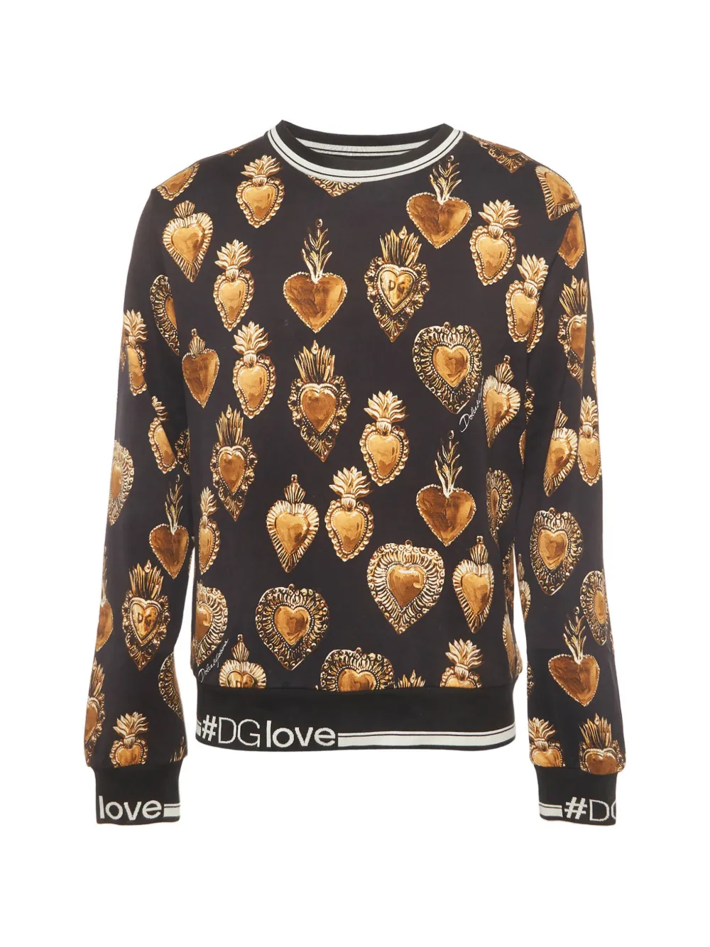 Dolce & Gabbana Pre-Owned Sacred Heart print hoodie - Nero
