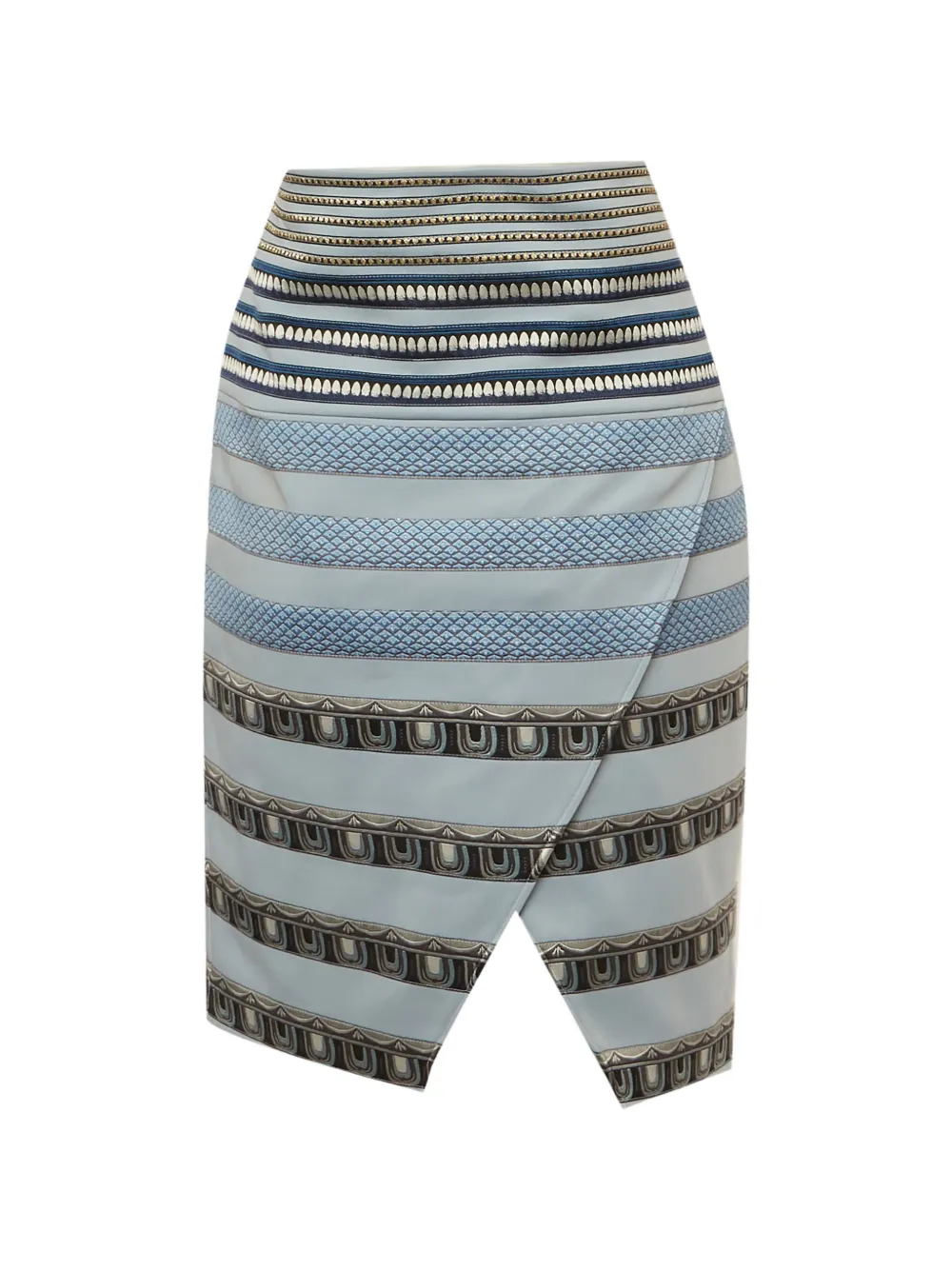 Kenzo Pre-Owned striped mini skirt - Blu