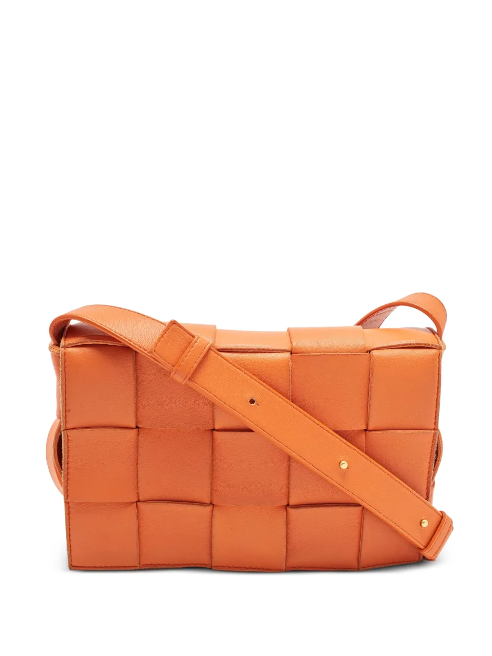 Bottega Veneta Pre-Owned Cassette Intrecciato shoulder bag - Arancione
