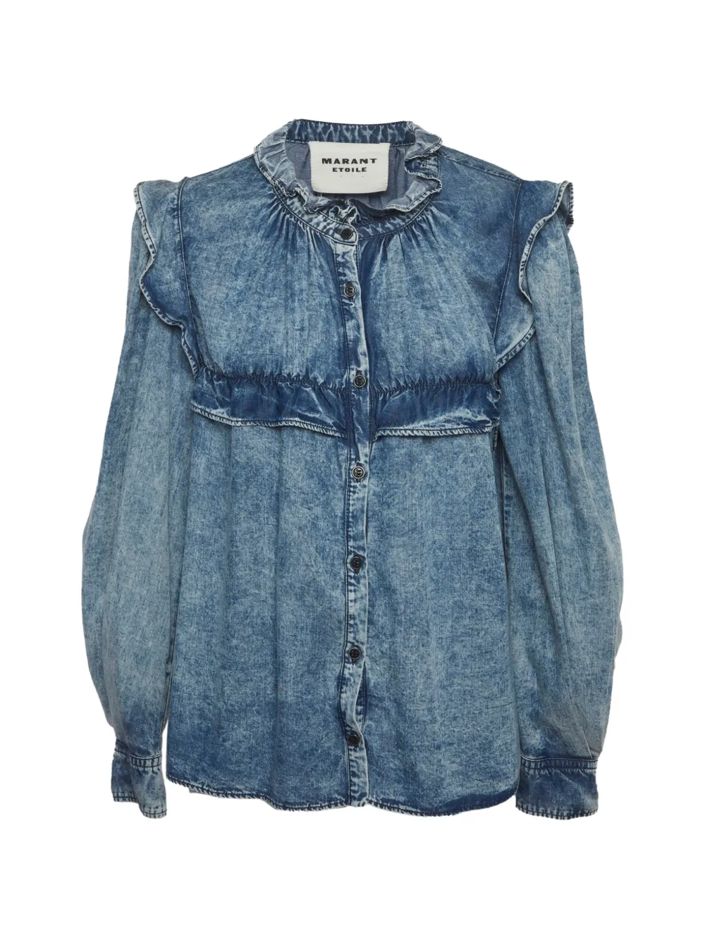 MARANT ÉTOILE Camicia con ruches - Blu