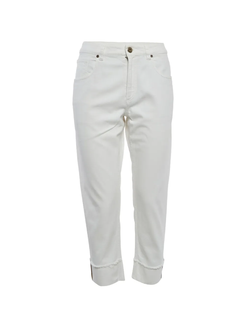 Brunello Cucinelli Jeans mit ungesäumten Kanten - Nude