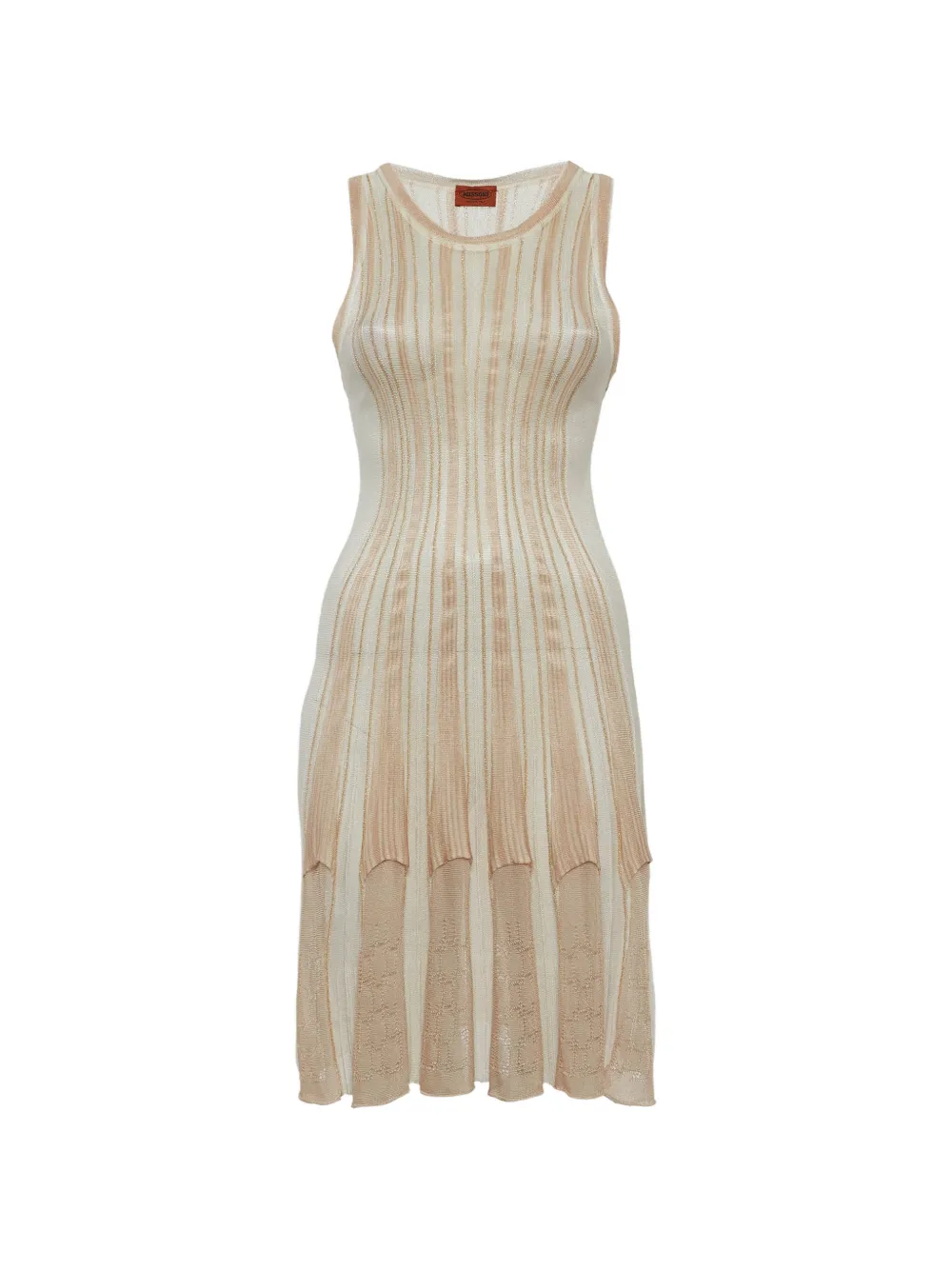 Missoni Pre-Owned lurex knit flared mini dress - Toni neutri