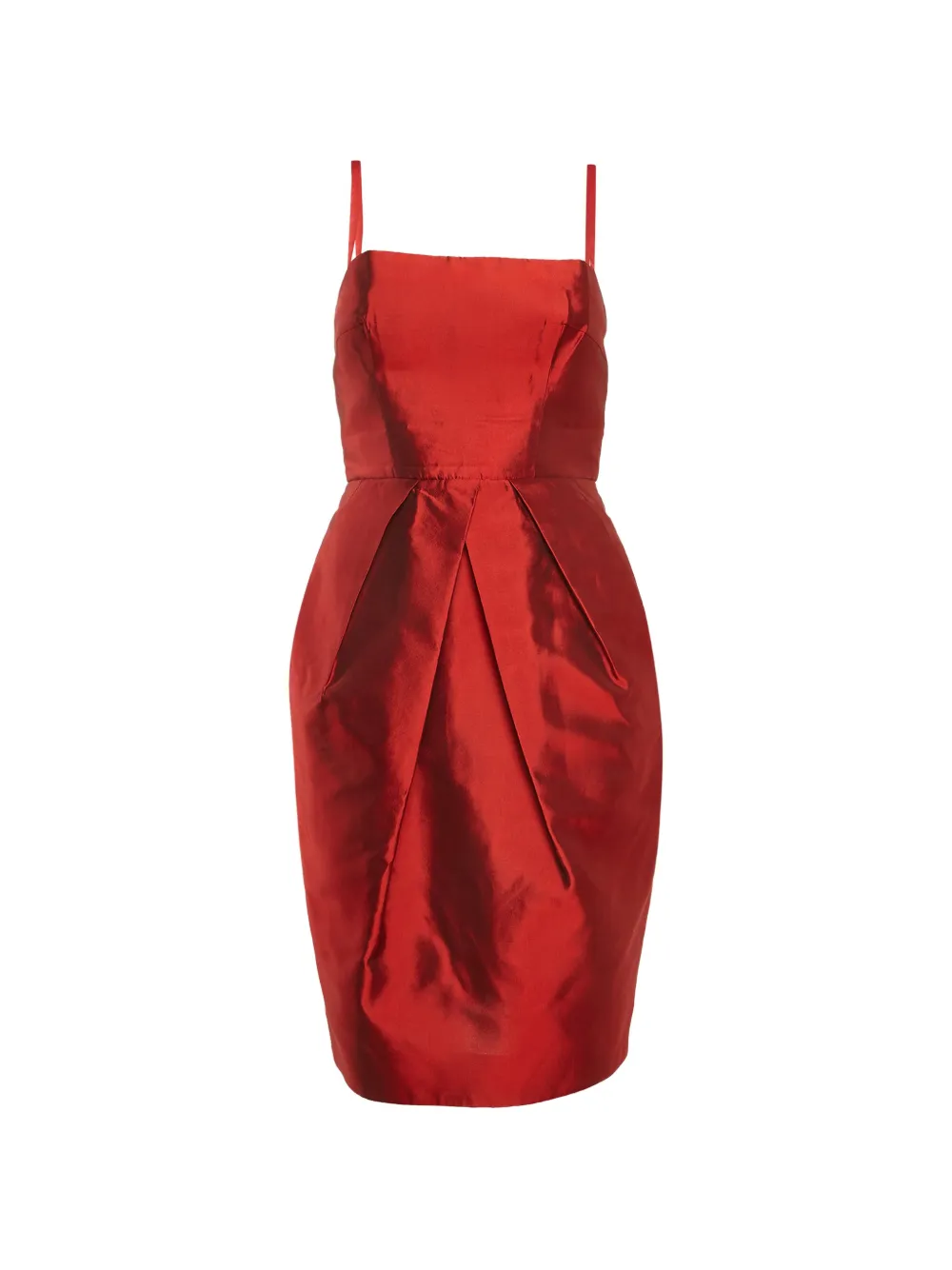 Dolce & Gabbana Pre-Owned sleeveless pleated mini dress - Rosso
