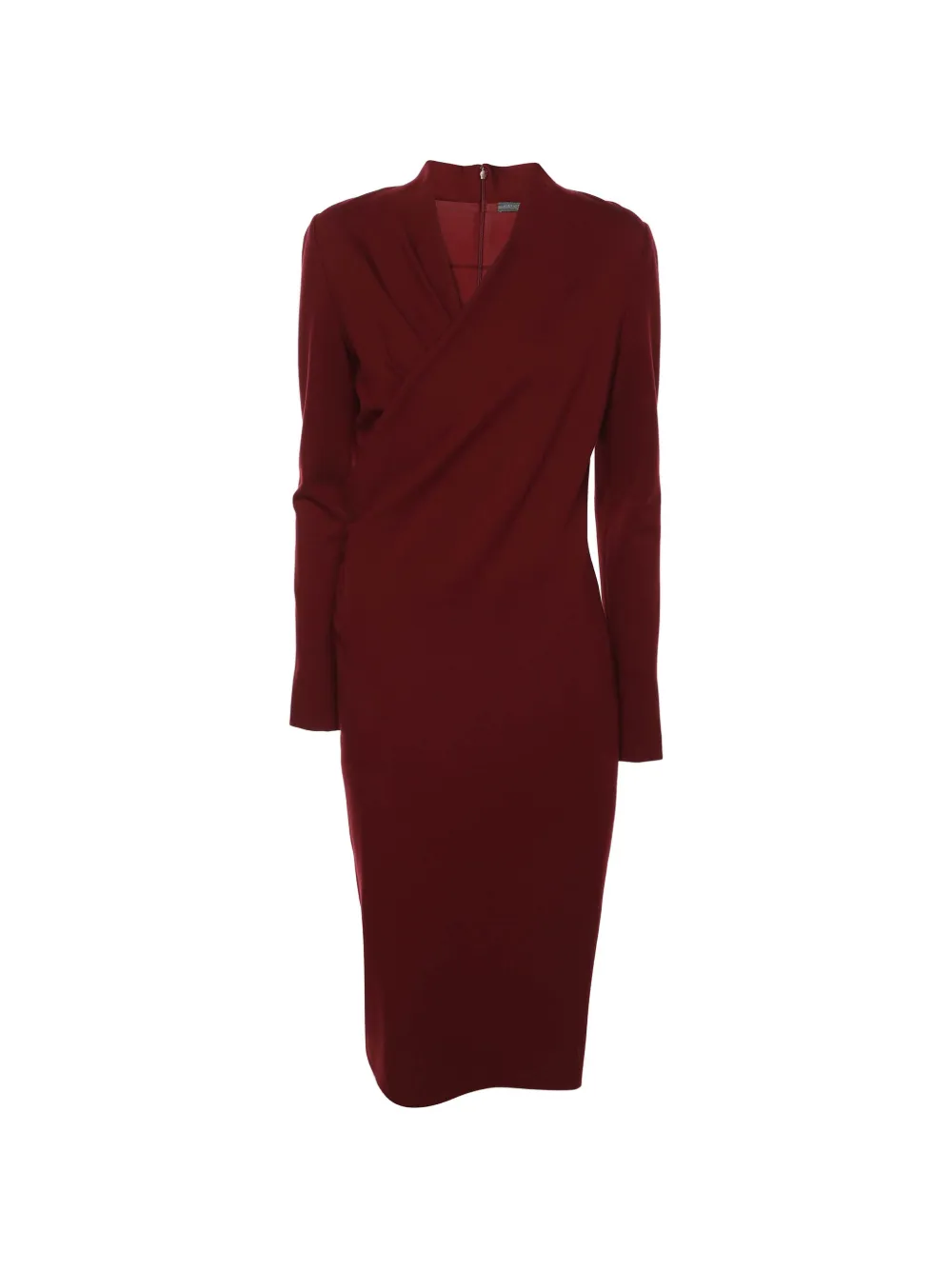 Alexander McQueen Pre-Owned wrap-style midi dress - Rot