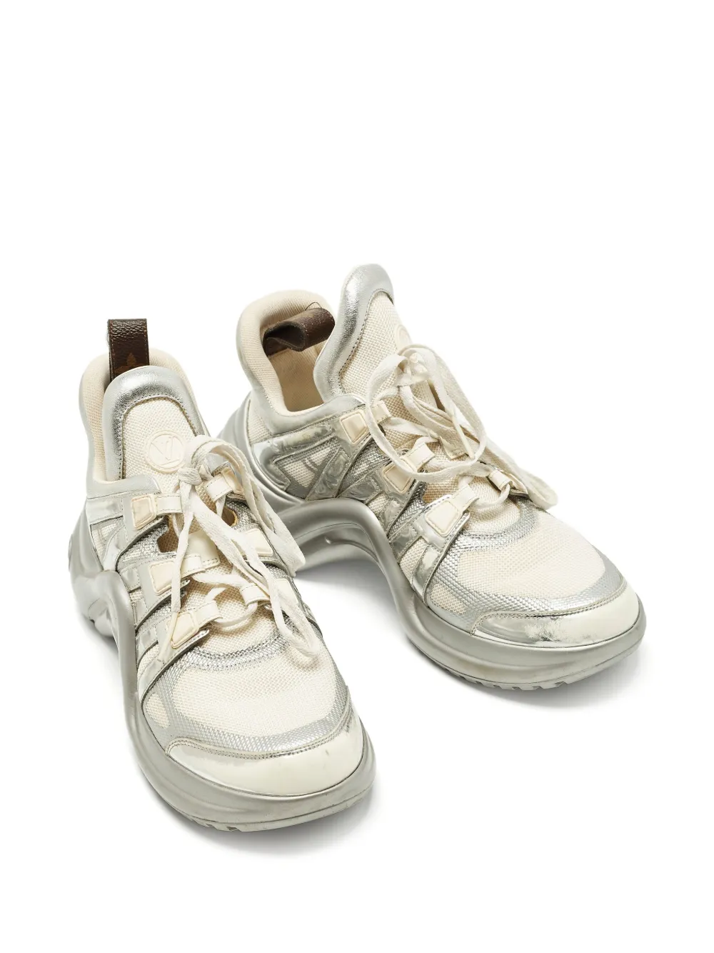 Louis Vuitton Pre-Owned Archlight foil sneakers - Weiß