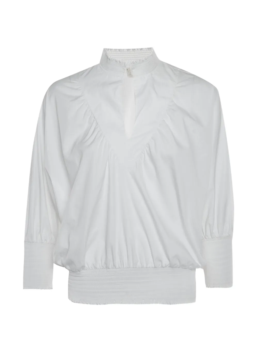 Maje smocked poplin blouse - Weiß