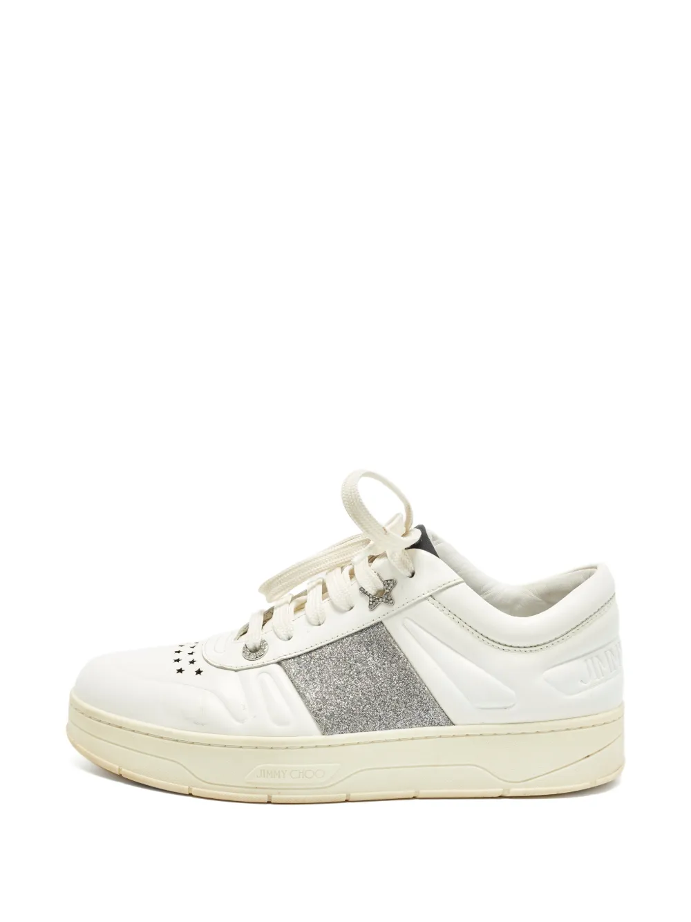 Jimmy Choo Pre-Owned Hawaii/F glitter sneakers - Weiß
