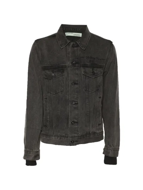 Off-White Pre-Owned logo-print denim jacket