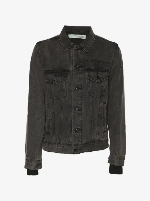 Off-White Pre-Owned logo-print denim jacket