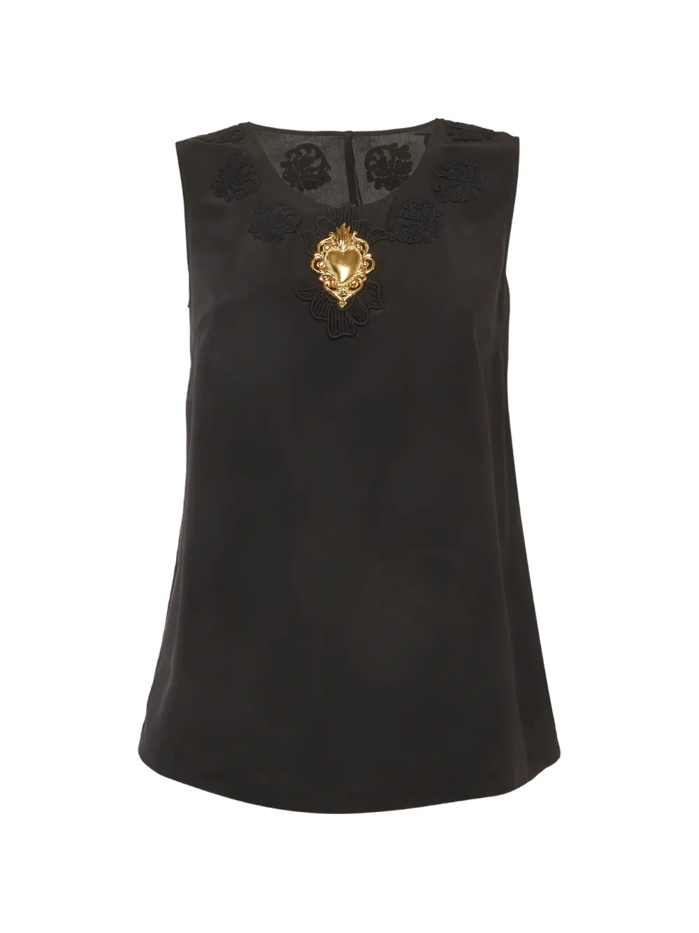Dolce & Gabbana Pre-Owned Sacred Heart embellished top - Nero