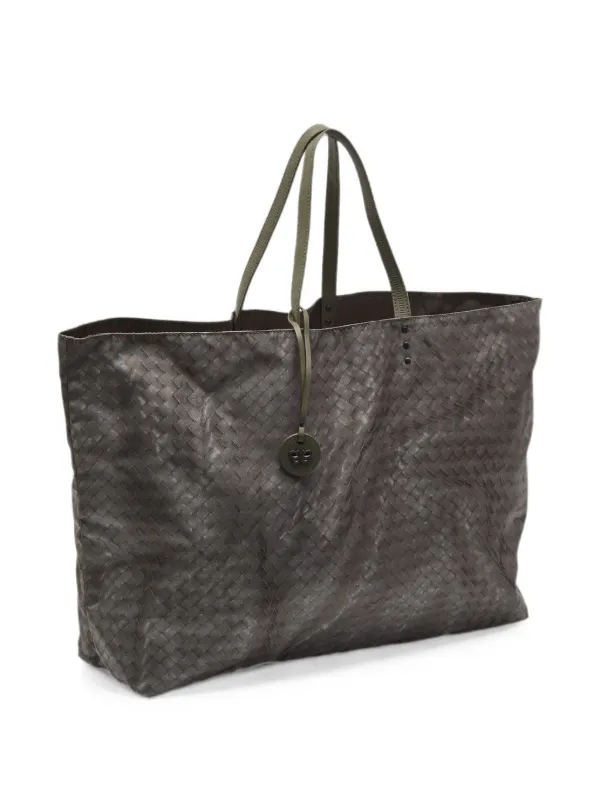 Bottega Veneta Pre-Owned イントレチャート ハンドバッグ | グレー 