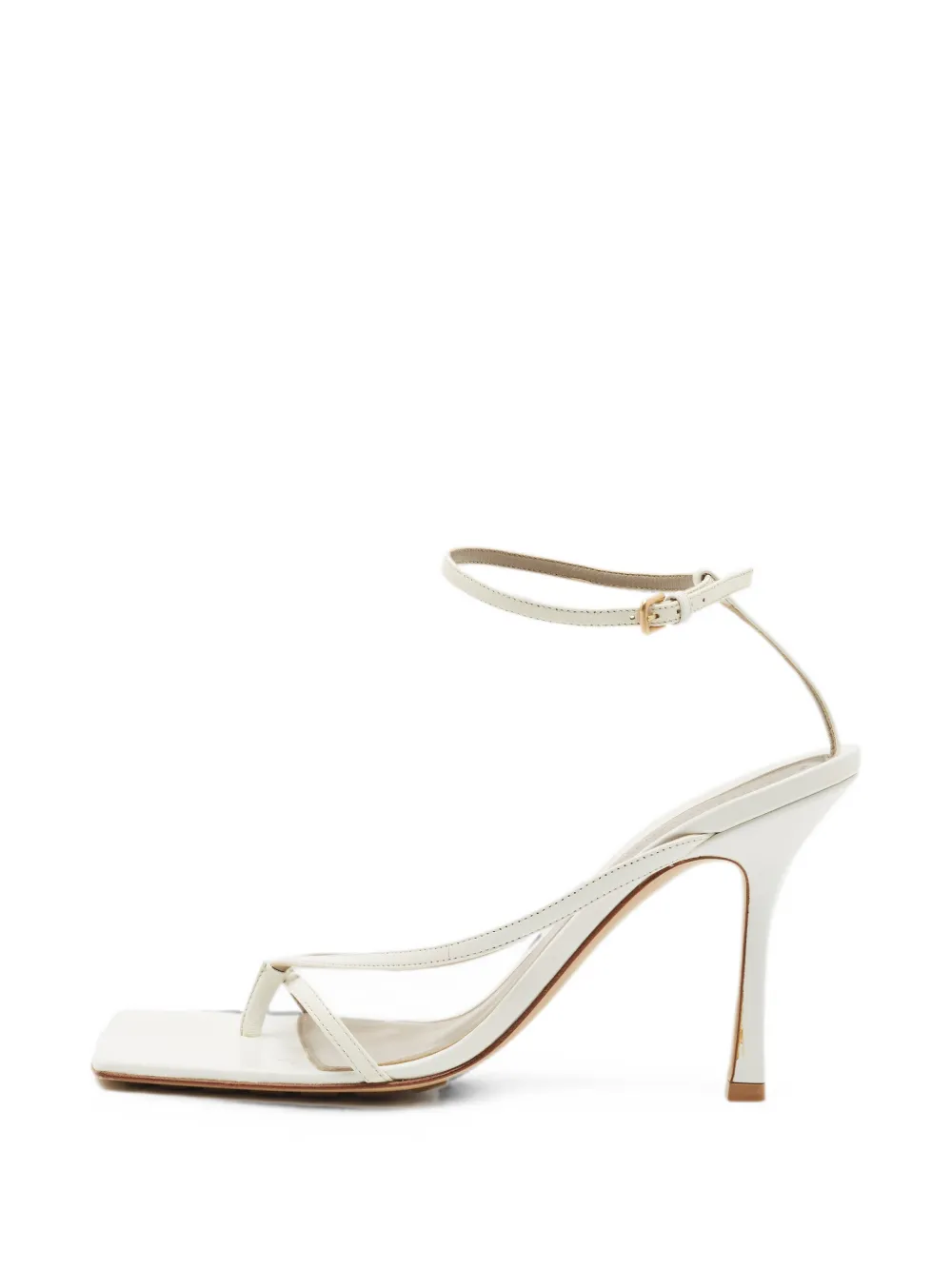 Bottega Veneta Pre-Owned Stretch square-toe sandals - Weiß