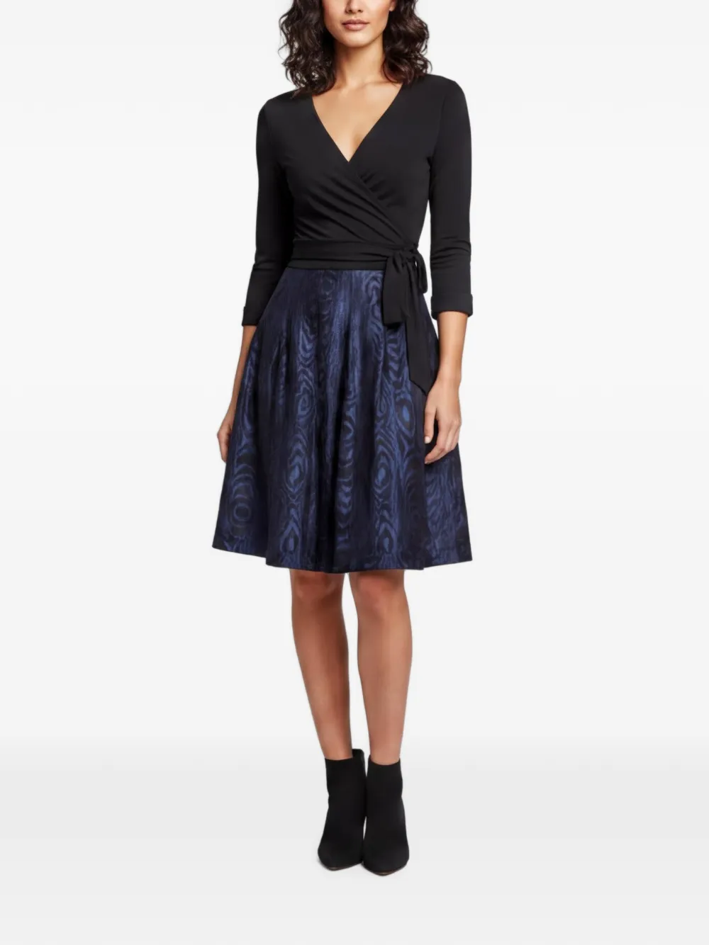 DVF Diane von Furstenberg Gewickeltes Midikleid - Schwarz