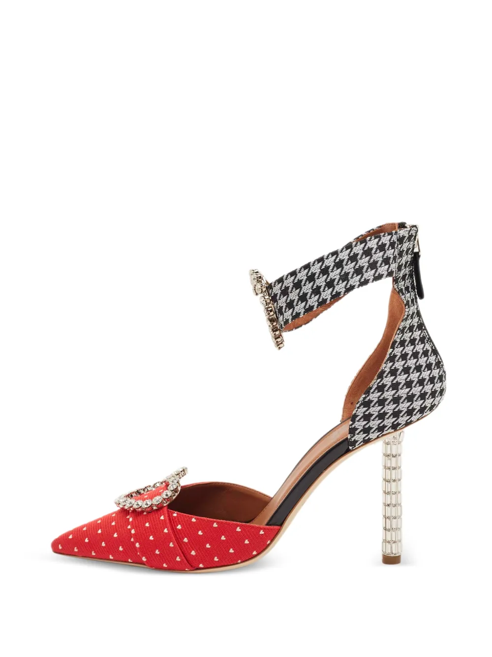 Malone Souliers Pumps Camille con stampa - Rosso