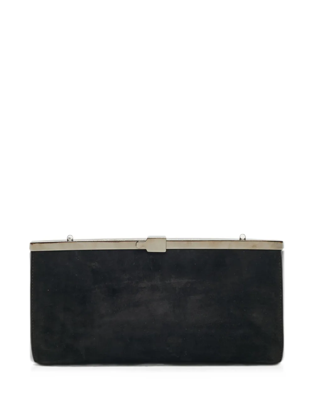 Christian Louboutin Pre-Owned Palmette suede clutch bag - Schwarz