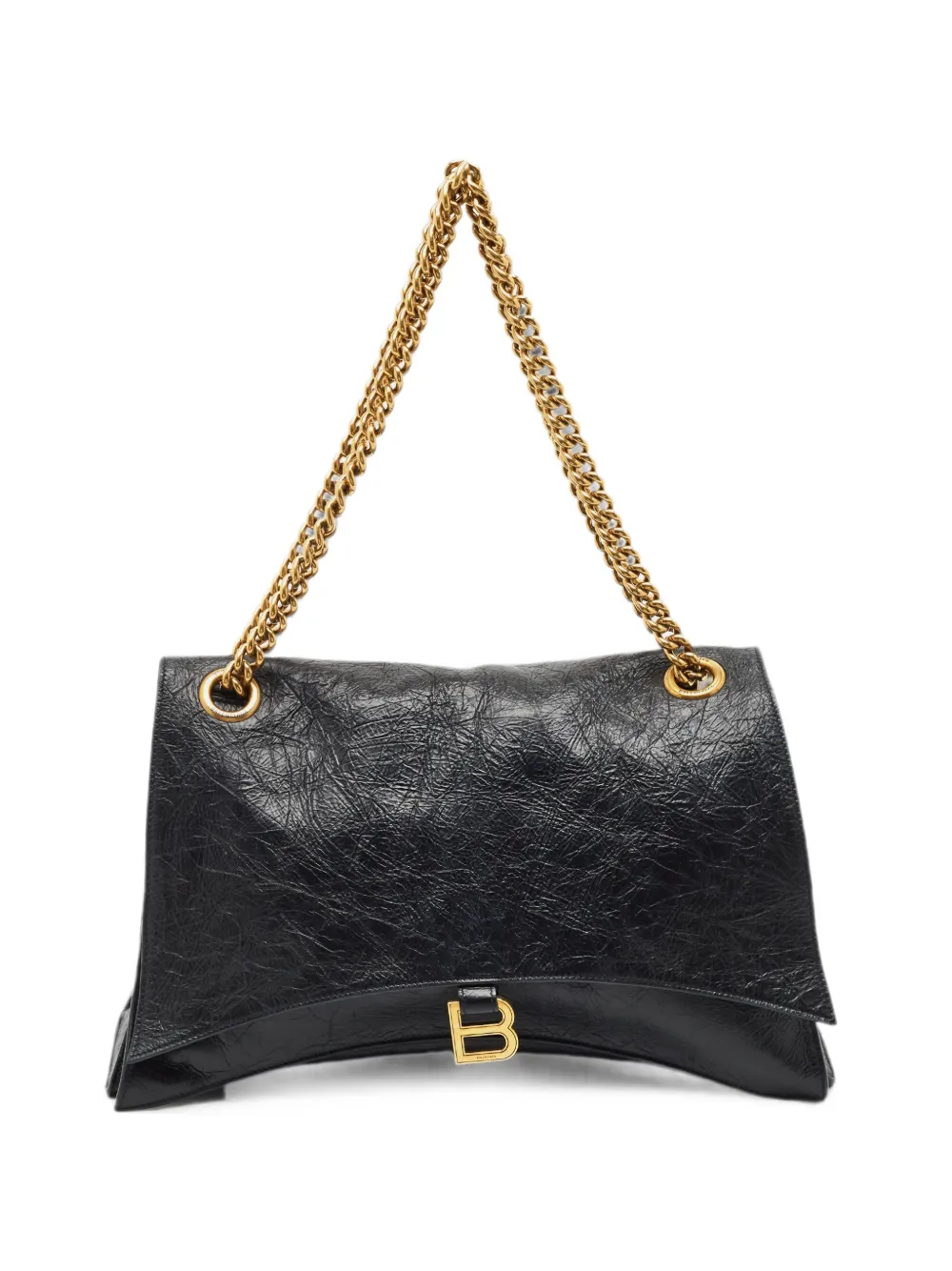Balenciaga Pre-Owned large Crush Chain shoulder bag - Nero