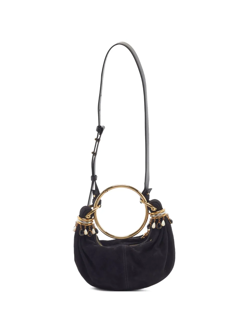 Chloé Pre-Owned Borsa a spalla Bracelet mini con perline - Nero