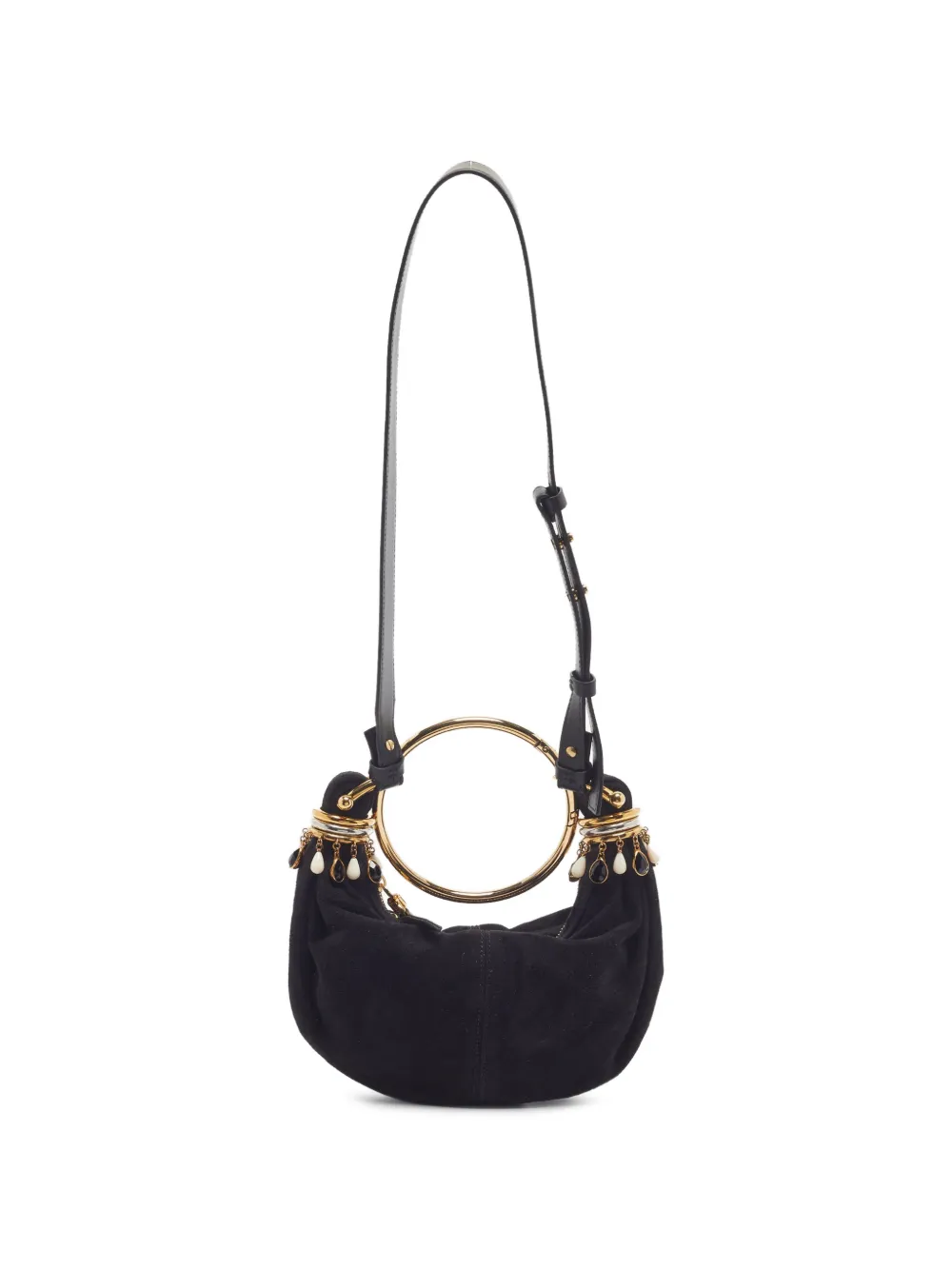 Chloé Pre-Owned Borsa a spalla Bracelet mini con perline - Nero