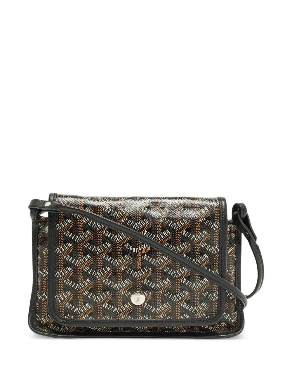 Goyard Pre-Owned 2020 Plumet Goyardine canvas cross body bag - Nero