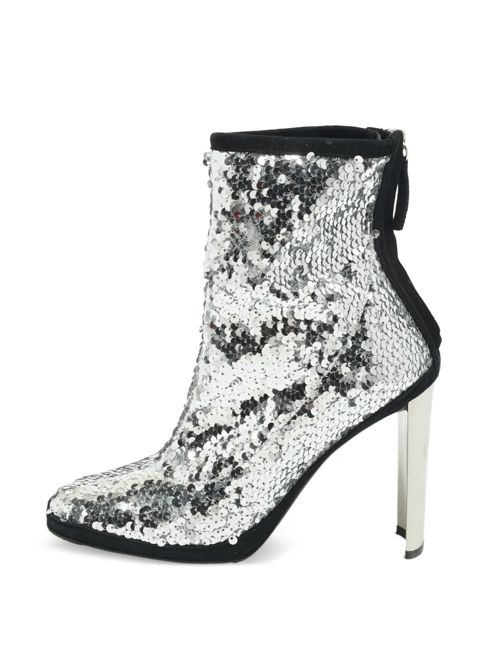 Giuseppe Zanotti Vintage Stivaletti con paillettes - Argento