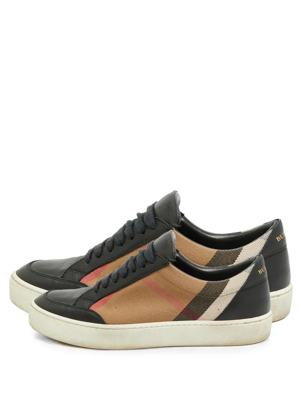 Burberry Pre-Owned Nova Check low-top sneakers - Schwarz