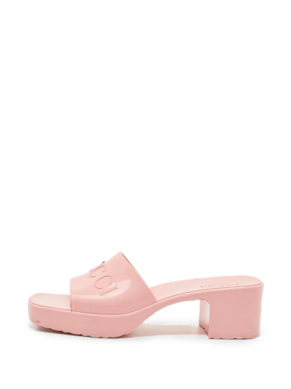 Gucci Pre-Owned Sandalen mit Logo-Prägung - Rosa