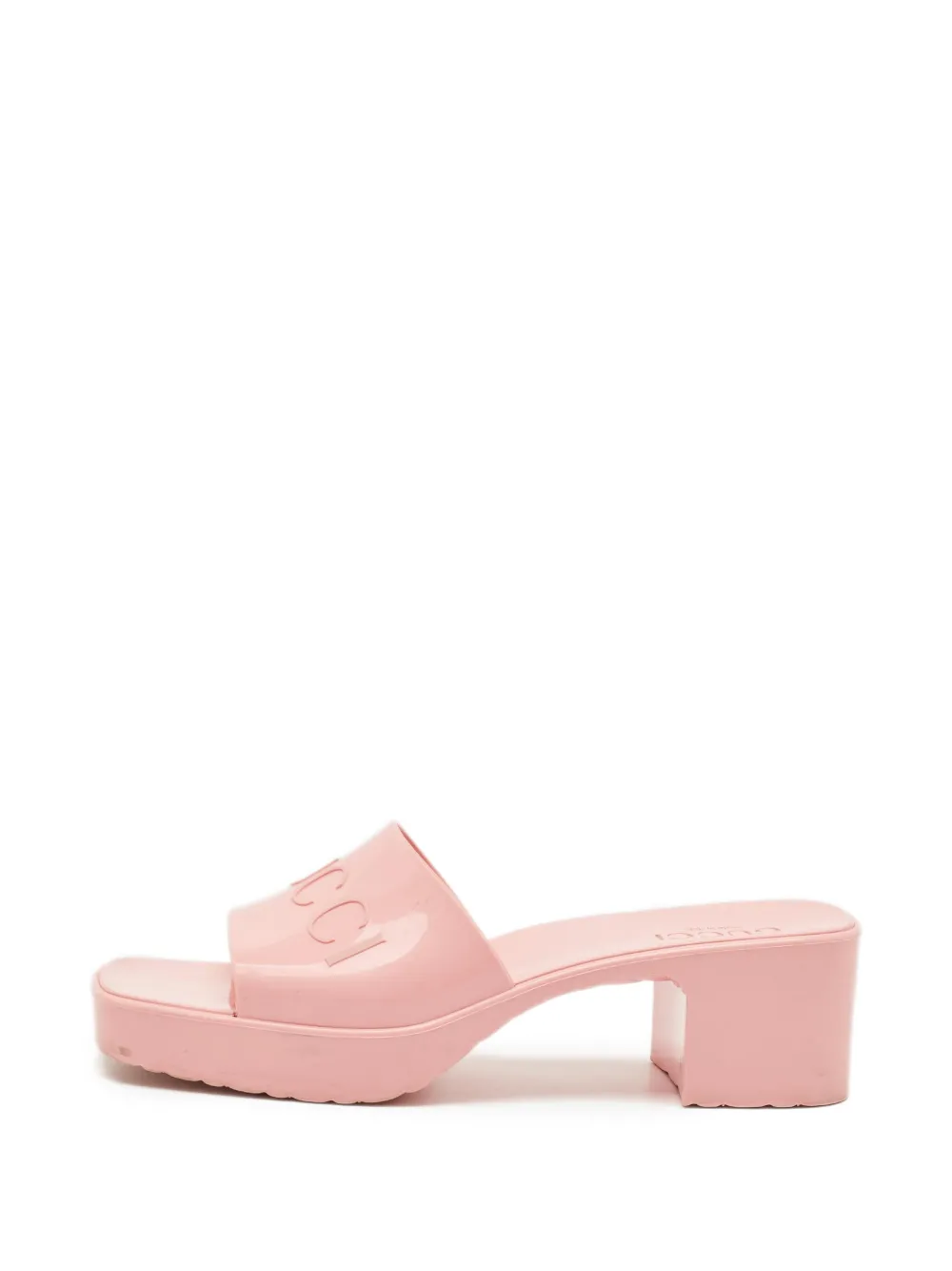 Gucci Pre-Owned Sandalen mit Logo-Prägung - Rosa