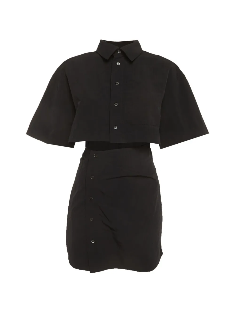 Jacquemus Pre-Owned twisted mini dress - Nero