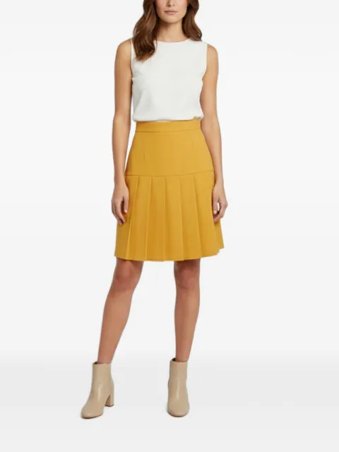 Gucci Pre-Owned pleated A-line mini skirt