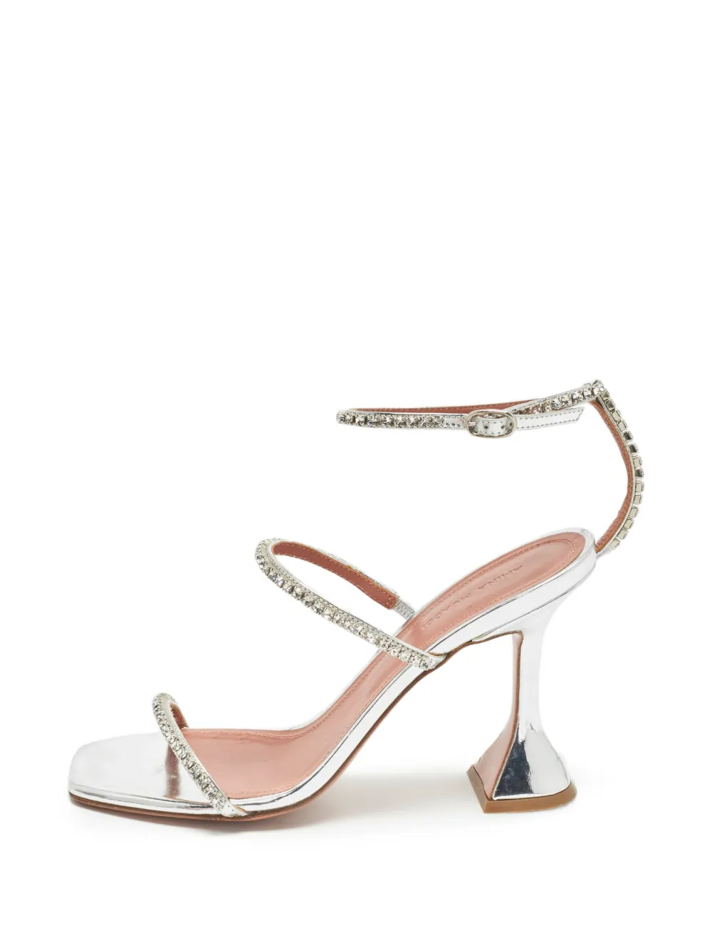 Amina Muaddi Gilda crystal-embellished sandals - Silver