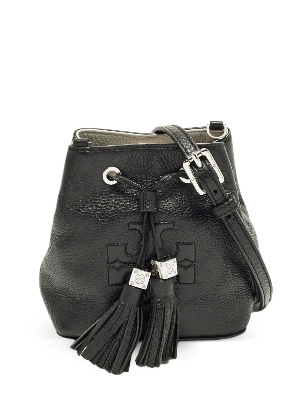 Tory Burch mini Thea tassel bucket bag - Nero