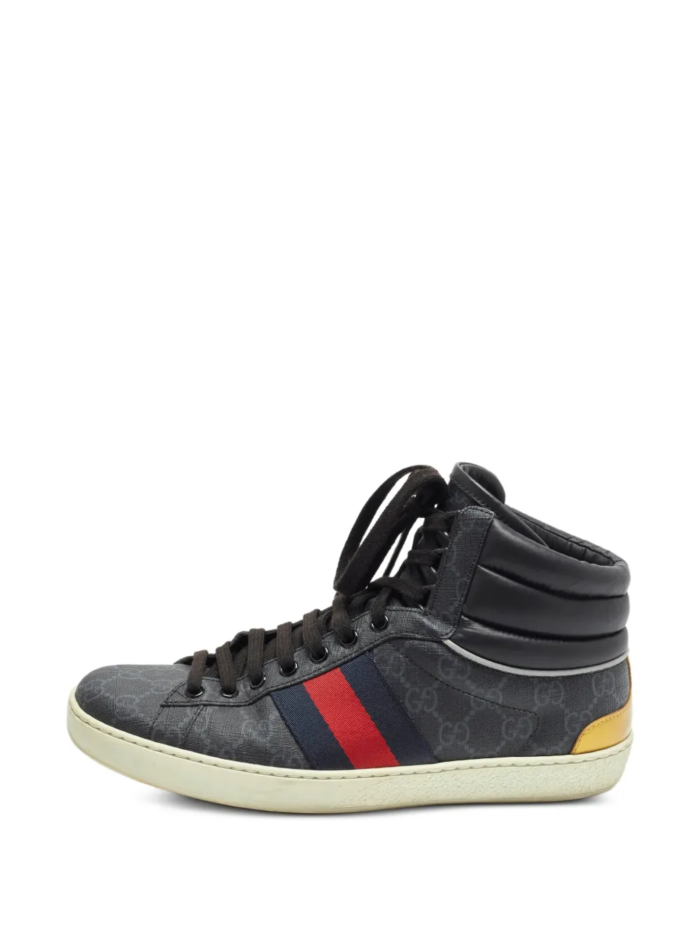 Gucci Pre-Owned Ace GG High-Top-Sneakers - Schwarz