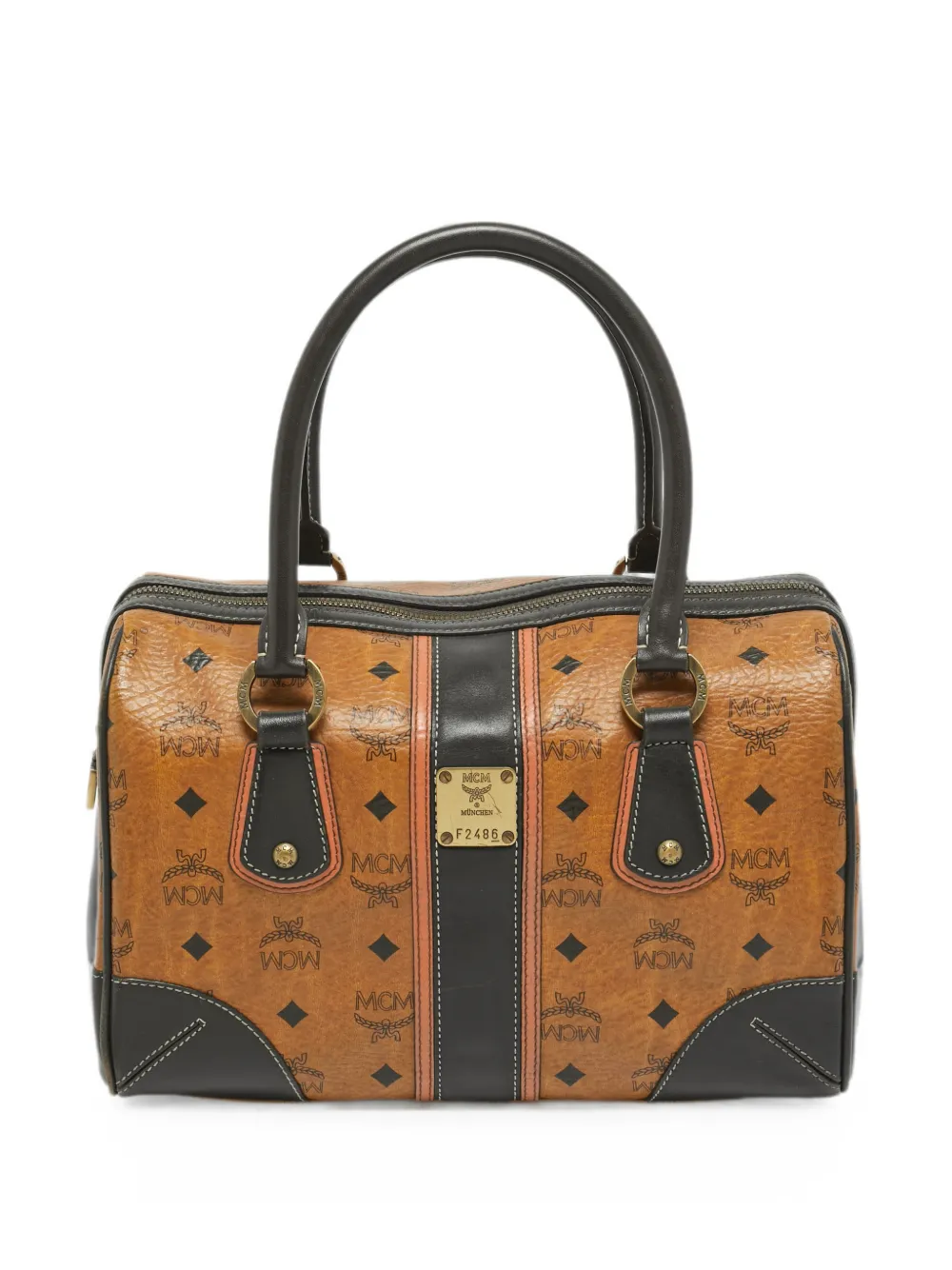 MCM Pre-Owned Boston Heritage Tote Bag | Brown | FARFETCH