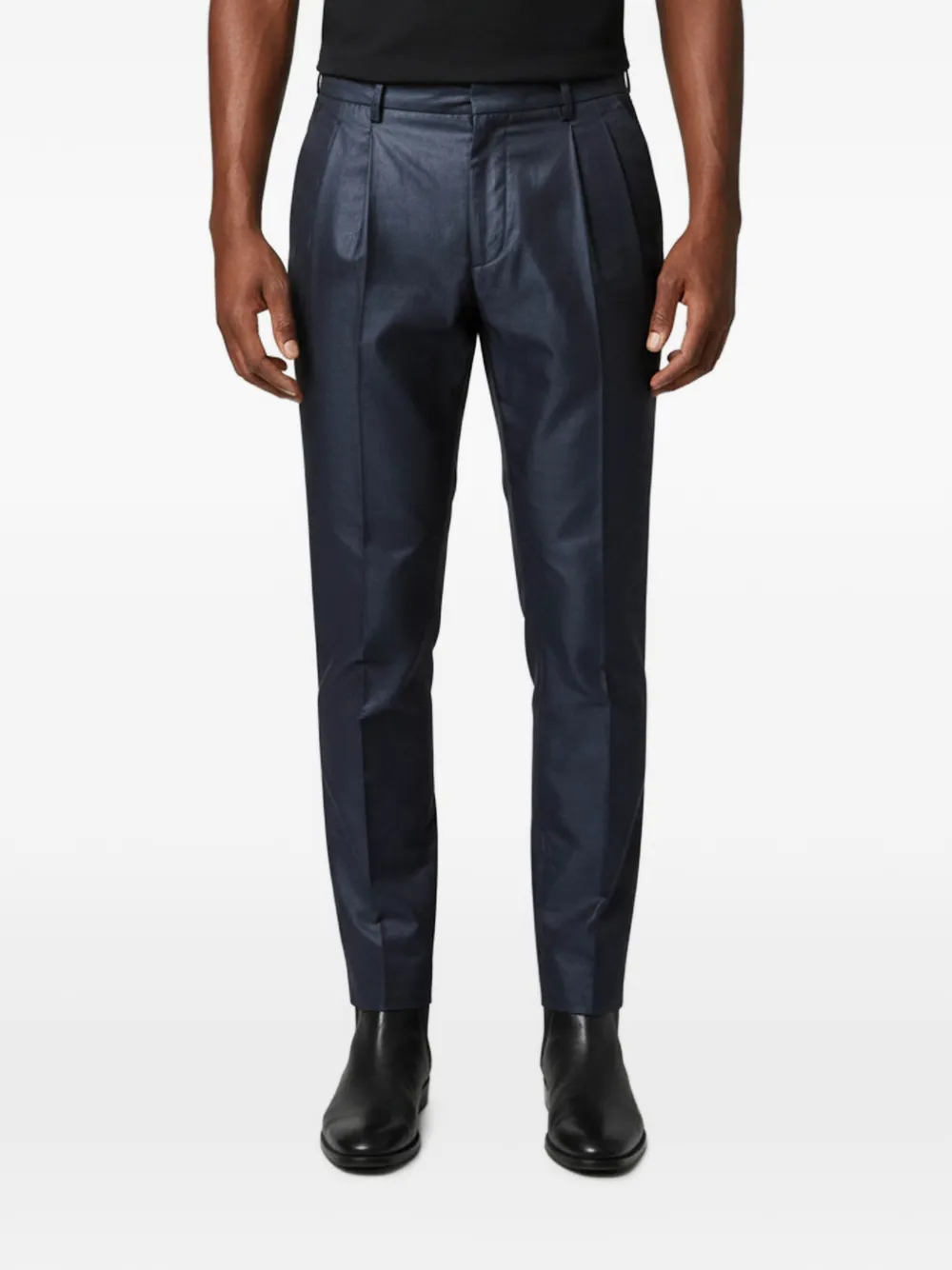 Emporio Armani Pre-Owned belt-loops trousers - Blu
