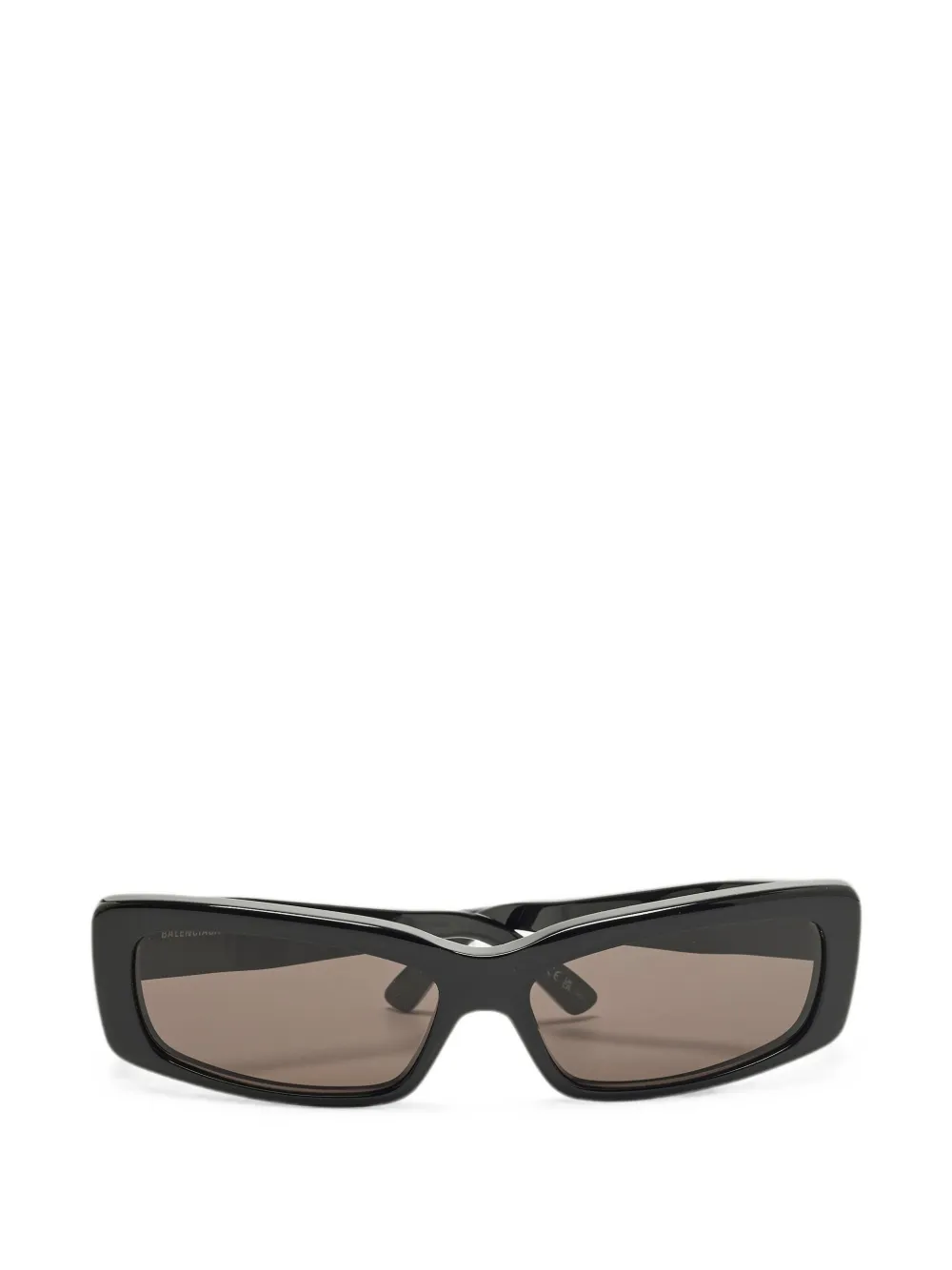 Balenciaga Pre-Owned rectangle-frame sunglasses - Nero