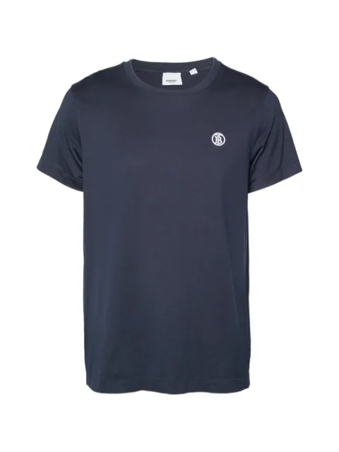 Burberry Pre-Owned logo-embroidery T-shirt