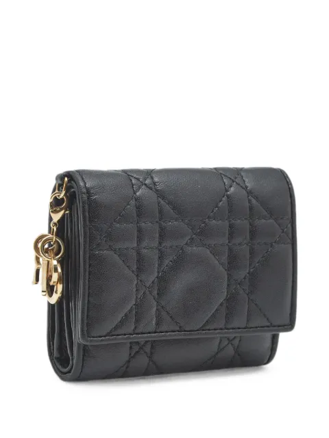 Christian Dior Pre-Owned 2019 Lady Dior Cannage trifold wallet