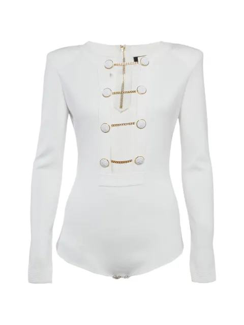 Elisabetta Franchi cut-out ribbed bodysuit