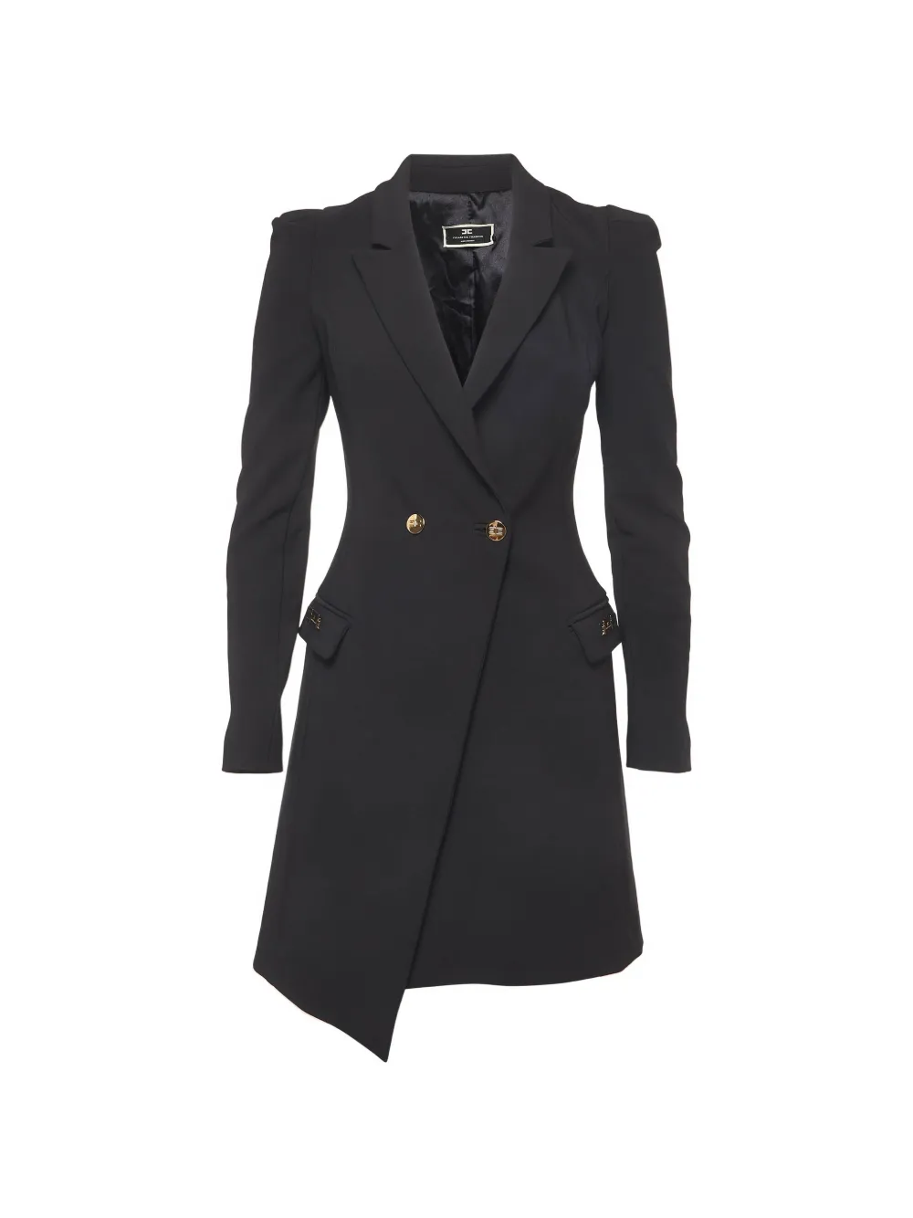 Elisabetta Franchi double-breasted blazer-style mini dress - Nero