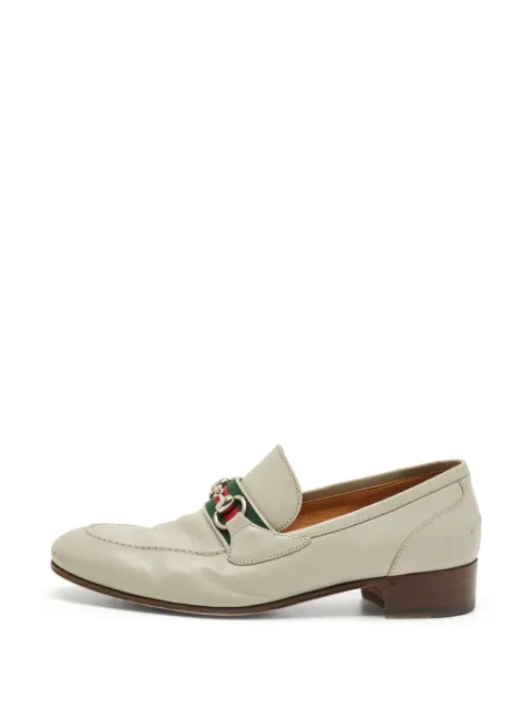Gucci Pre-Owned Horsebit Web loafers