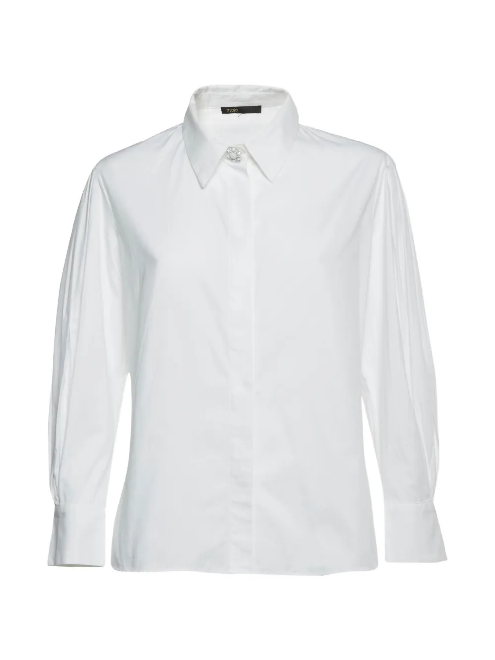 Maje puff-sleeve shirt - Weiß