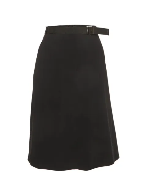 Gucci Pre-Owned belted crepe mini skirt