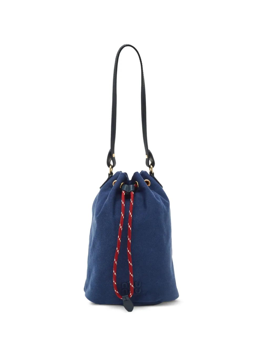 Miu Miu Pre-Owned drawstring bucket pouch - Blu
