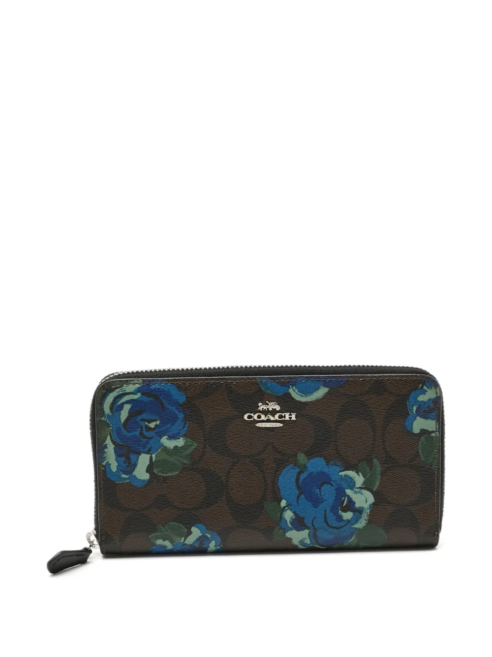 Coach Portafoglio Floral Signature - Marrone