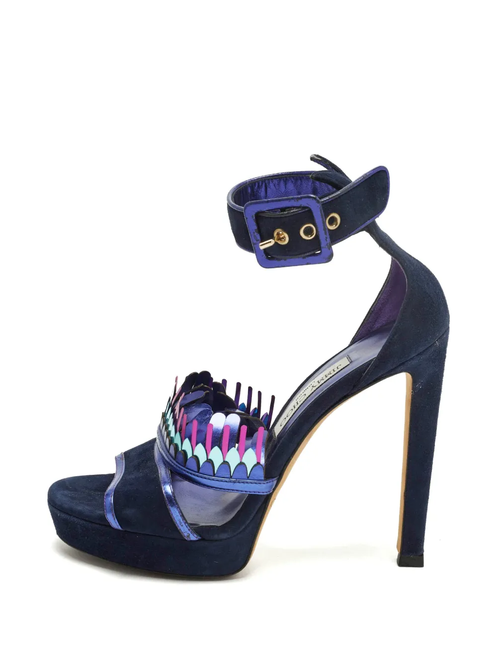 Jimmy Choo Pre-Owned Kathleen ankle strap sandals - Blau