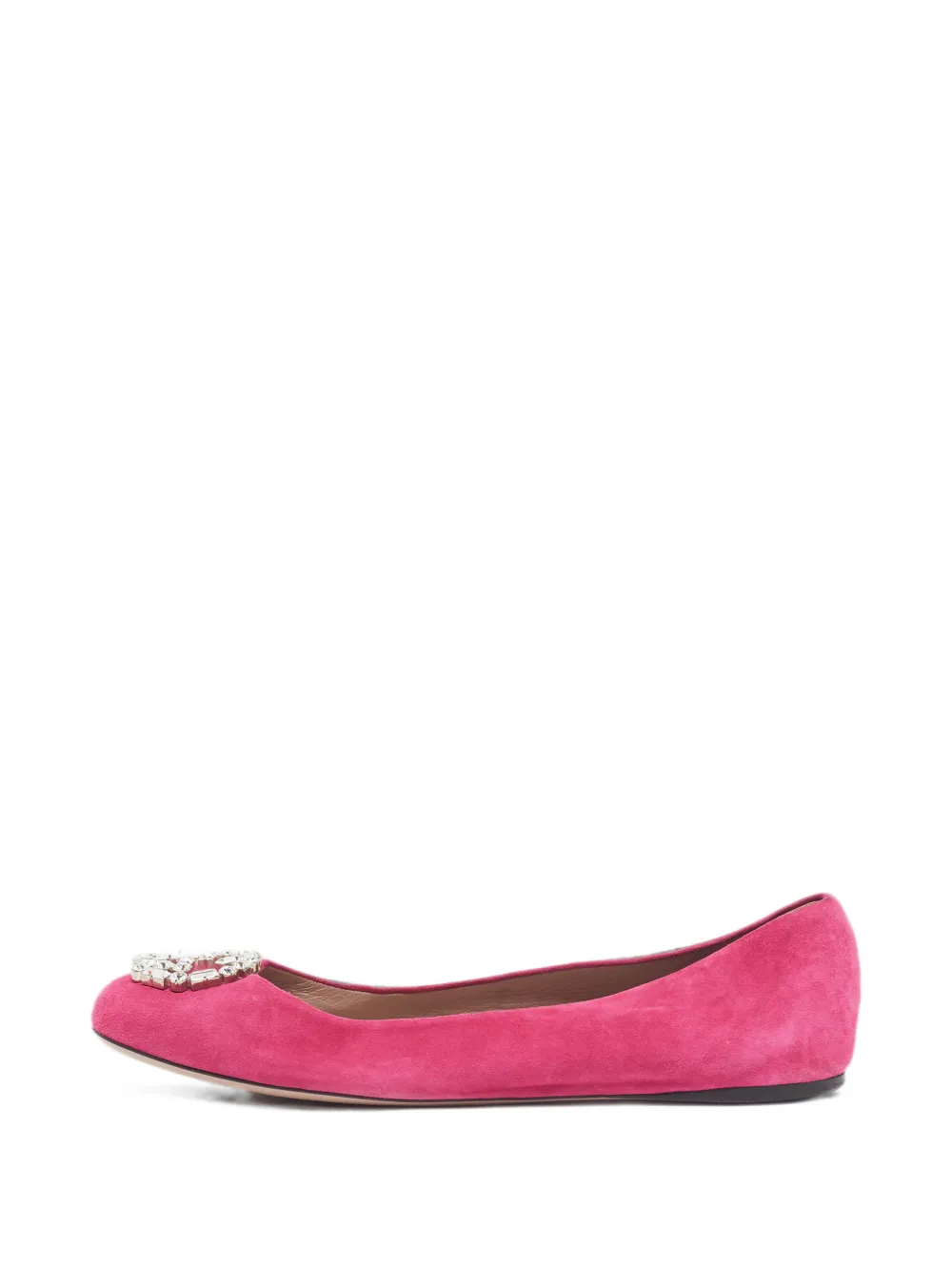 Gucci Pre-Owned Crystal Ballerinas - Rosa