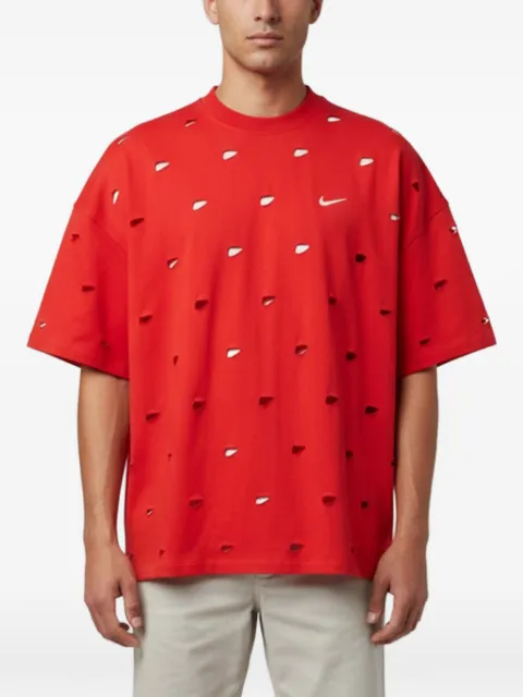 Jacquemus Pre-Owned x Nike distressed Swoosh T-shirt