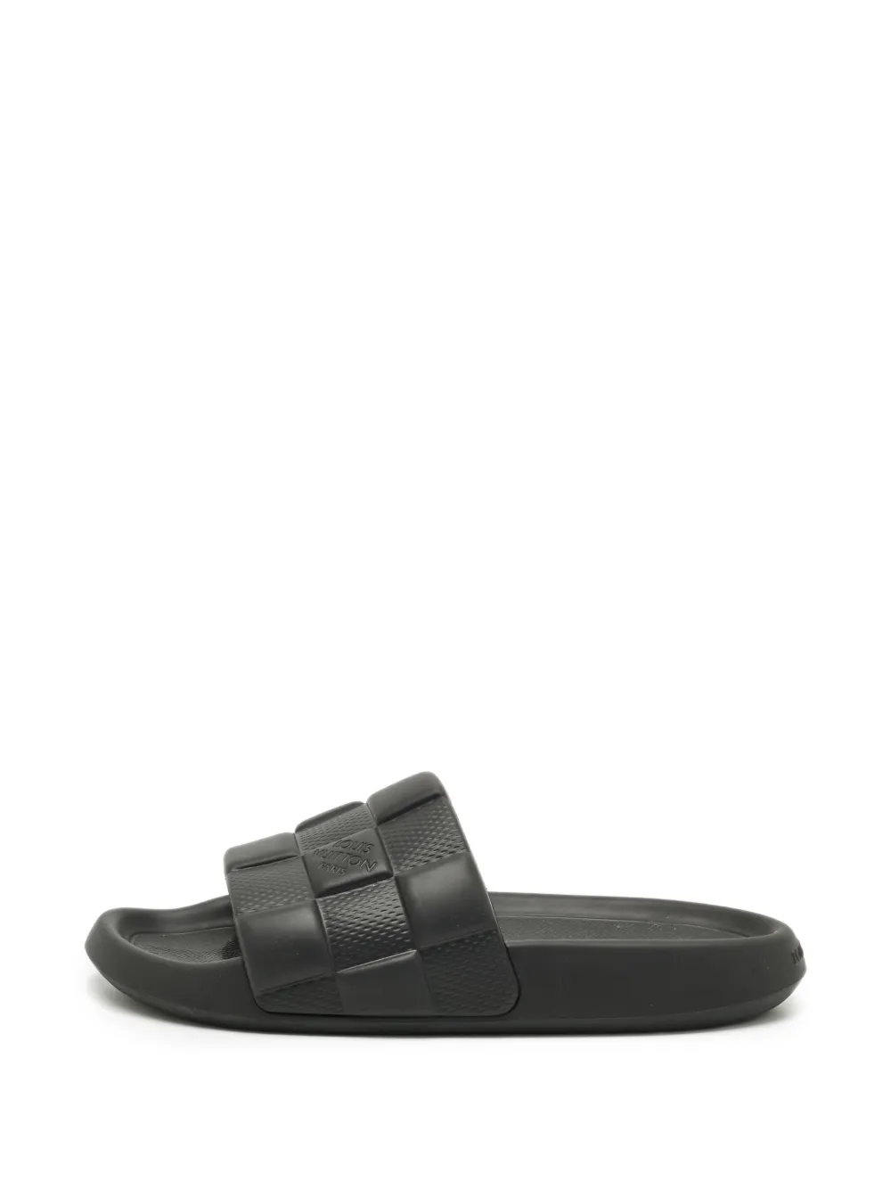 Louis Vuitton Pre-Owned Damier Waterfront slides - Schwarz