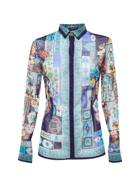 Versace Pre-Owned printed long-sleeve shirt